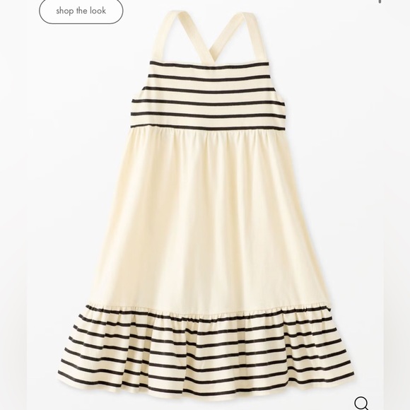 Hanna Andersson Other - Hannah ANDERSSON Sleeveless Striped Crossback Dress with Pockets size 10 140cm